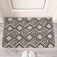 thumbnail image 3 of Farmhouse Moroccan Throw Rug,Absorbent 17x30in Entryway Rug Non Slip Low-Pile Soft Door Mat,Rustic Tribal Black White Kitchen Boho Rugs Rubber Backing for Entry Front Door, 3 of 6
