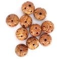 thumbnail image 1 of 10 cuentas de madera de melocotón talladas para pulsera DIY, collar, manualidades, colgantes, accesorios Z52 1,8 cm, 1 of 14
