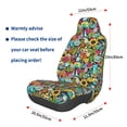 thumbnail image 3 of Daiia Color Summer Printed Car Seat Cover - Waterproof & Sweatproof - Universal Fit, Machine Washable, Non-Slip - Seat Protector for Car, Truck, SUV, Van (1 Pack), 3 of 5