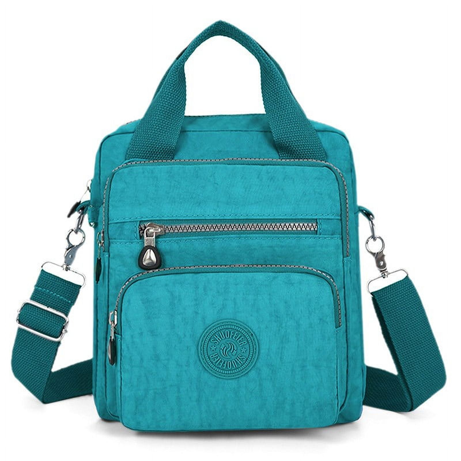 Crossbody Bags for Women Nylon Travel Multi Pocket Cross Body Messenger Purses Top Handle Shoulder Handbags