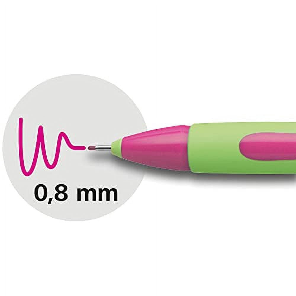 Schneider Xpress Premium Fineliner, 0.8 mm Porous Point, Light Green Ink, Pink Ink, Box of 10 Pens (190009)