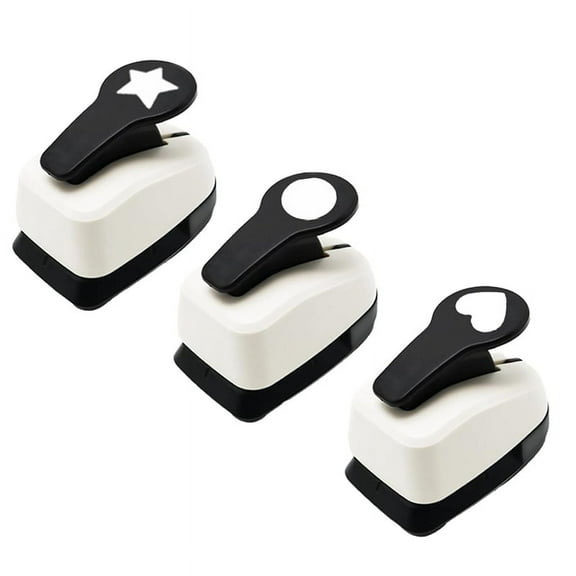 Paper Punch,Heart Hole Puncher,Circle Punch,Star Punch, 1inch Shape Punch for Crafts,Paper Crafting