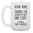 thumbnail image 2 of ThisWear Mom Gift Set Thanks for Wiping My Butt Mom Daughter Mom Son Gifts 2 Pack 15oz Coffee Mugs, 2 of 4
