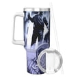 thumbnail image 2 of Lsque Chucky Pattern 40 OZ Ice Bully Cup with Handle and Straw, Double Wall Stainless Steel Tumbler Travel Coffee Cup with Lid for Christmas Present, 2 of 8