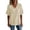 Beige, variant on Linen Shirts for Women Summer Short Sleeve Loose Casual V Neck Raw Distressed T Shirt Lightweight Beach Tops