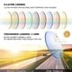 thumbnail image 4 of Gafas de sol poligonales de montura gruesa europeas y americanas, gafas de sol de moda personalizadas, hechas de PC, 4 of 5
