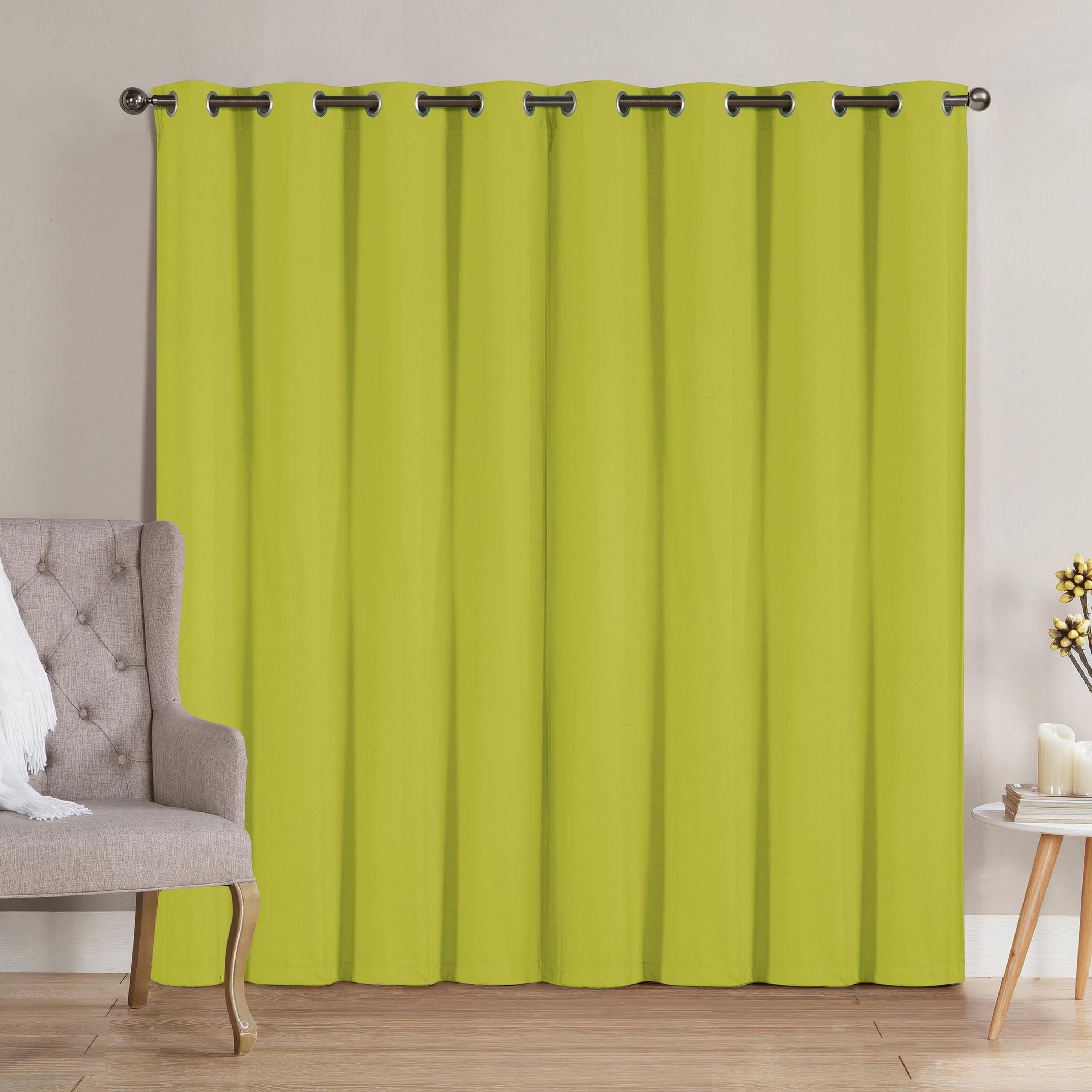 Bagaille CURTAIN ★ GREEN VCNY Home Neil Green Solid Grommet Blackout Curtain Panel
