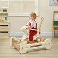 thumbnail image 2 of Qaba 5 in 1 Rocking Horse for Toddlers 1-6 Years with Balance Board, Brown, 2 of 10