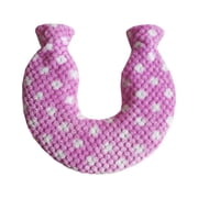 1400ml Hot Water Bottle Bag Cover U-shaped Hot Water Bag Cover Shoulder Warm Removable Coral Fleece For Water Bag Cover 5 Colors Bule Yellow Purple Red White Only Cover No Water Bottle