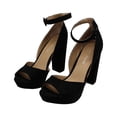 thumbnail image 3 of Sun + Stone Womens Reeta Faux Leather Ankle Pumps, 3 of 7