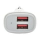 Tripp Lite 4.8 A USB Dual-Port 4.8A USB) Chargeur de Voiture avec Autosensing 5V Chargeur Rapide pour Tablettes et Téléphones Portables - Adaptateur d'Alimentation de Voiture - 24 Watts - - 2 Connecteurs de Sortie (2 x - Blanc – image 1 sur 3