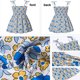 thumbnail image 4 of Vestido para niña pequeña, vestidos de verano para niños pequeños, falda cómoda para niñas, vestido tipo túnica de verano para playa, 2 piezas, 110cm, 4 of 6