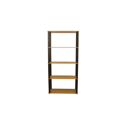 Open 5 - Shelf Standard Bookcase, Multiple Finishes
