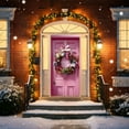 thumbnail image 5 of Happy New Year Door Cover Decoration Polyester Fabric Door Hanging for Christmas Party Indoor Outdoor Holiday Front Door Decor Tapestry, 5 of 9