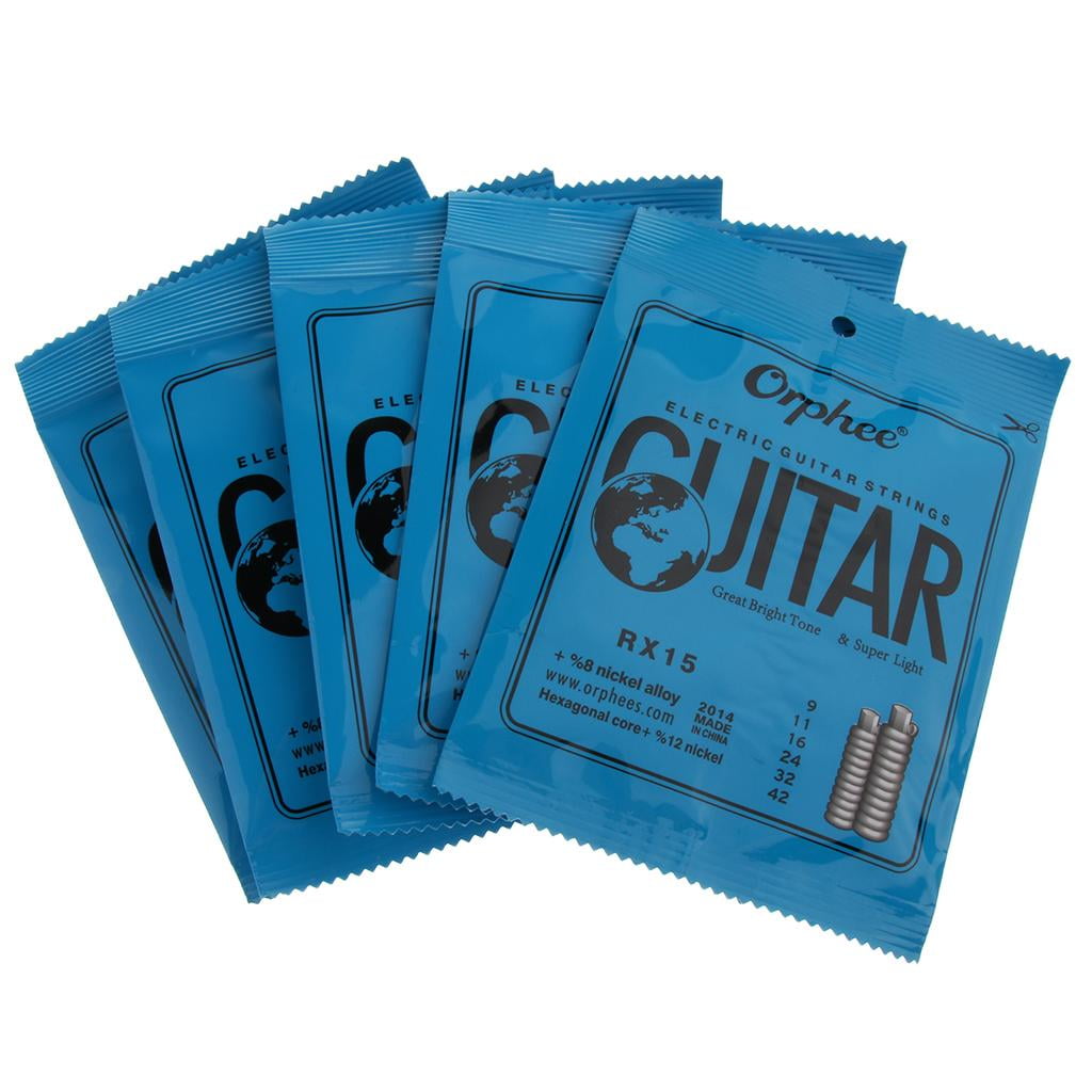 5 Packs of Electric Guitar String / B / G / D A / E for Guitar Lovers