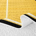 thumbnail image 5 of Erosebridal Cartoon Court Quilt King for Boys Men, Orange Basketball Print King Coverlet Set, 3 Pieces, 5 of 7