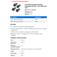 thumbnail image 2 of Front Differential Mount Bushing - Compatible with 2007 - 2018 GMC Sierra 1500 2008 2009 2010 2011 2012 2013 2014 2015 2016 2017, 2 of 2