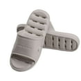 thumbnail image 5 of Spencer Shower Shoes Bathroom Slides Sandals House Slippers Quick Drying Anti-Slip Slippers Comfort Sole Slides, Women 11-12/Men 9-10, Gray, 5 of 10