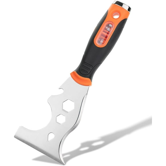Bates- Paint Scraper, 16 in 1 Painters Tool, Paint Scrapers for Wood, Painters Tool, Painters Knife, Paint Scraper for Painting, Putty Knife, Putty Scraper, Hammer End, Screw Bits Inside