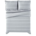 thumbnail image 5 of Brooklyn Loom Niari Yarn Dye Stripe Grey Cotton 2-Piece Twin XL Comforter Set, stripe themed, for Men and Women, OEKO-TEX Certified Confidence, 5 of 9