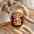thumbnail image 4 of SLYNSHome Fall Harvest Stemless Whiskey Glass,Ghost With Pumpkin Gold Rim Crystal Tumbler For Wine And Cocktails, Lead Free Heavy Base Drinkware For Home Bar, 4 of 7