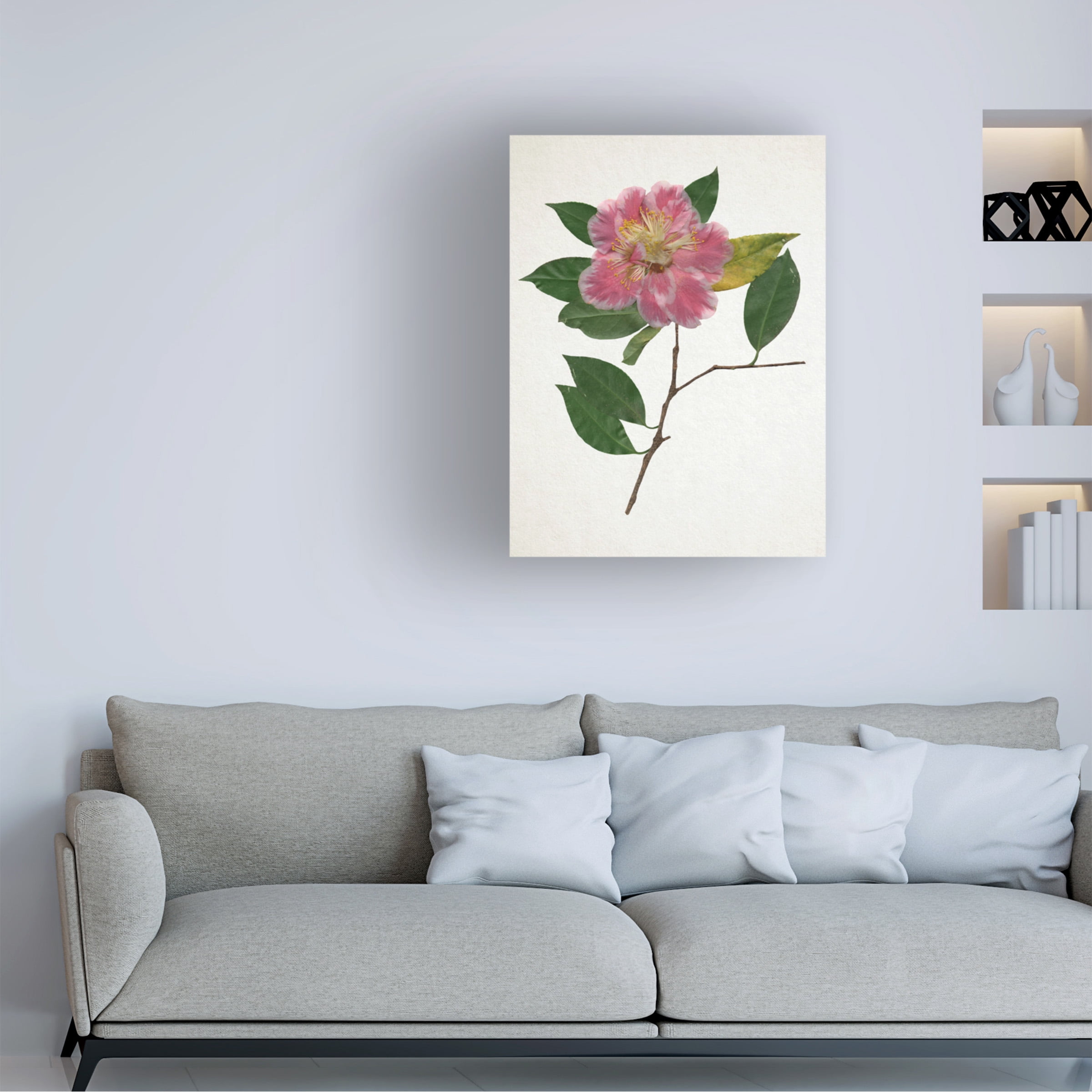 Annie Warren 'Pressed Camellia II' Canvas Art