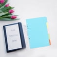 thumbnail image 3 of SHISUYAN Diviseurs de Reliure en Papier Bleu Ciel avec Onglets Inscriptibles pour Bureau Format A5, 3 of 9
