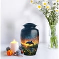 thumbnail image 5 of Shining Dolphin Urns for Human Ashes Adult, Cremation Funeral Urn for Female - Memorial Decorative Urn - Ashes Urns Keepsake - 3inch 4pcs Small & 10inch 1pcs Large Size Combo- Pack of 5, 5 of 7