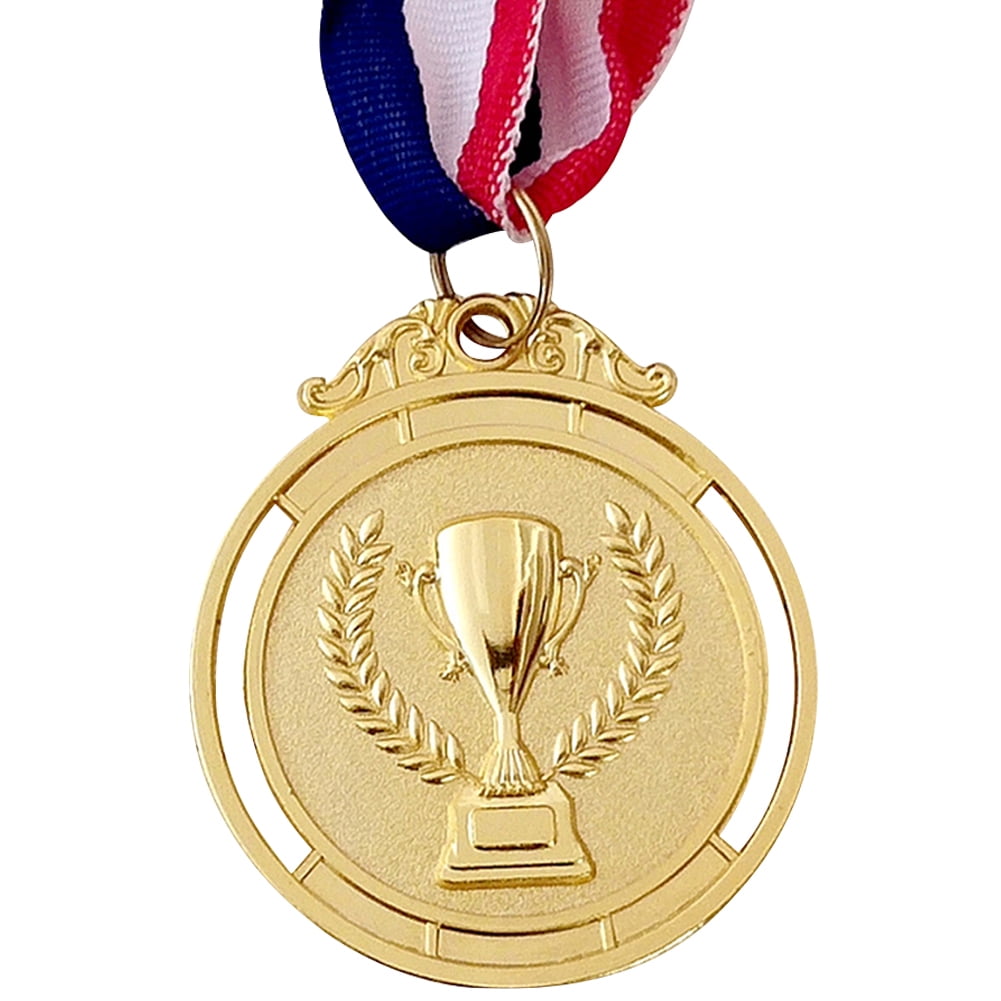 BLEEUS 30pcs 2inch Gold Silver Bronze Award Medal With Neck Ribbon Winner Medal(trophy) Sporting Supplies (Trophy)