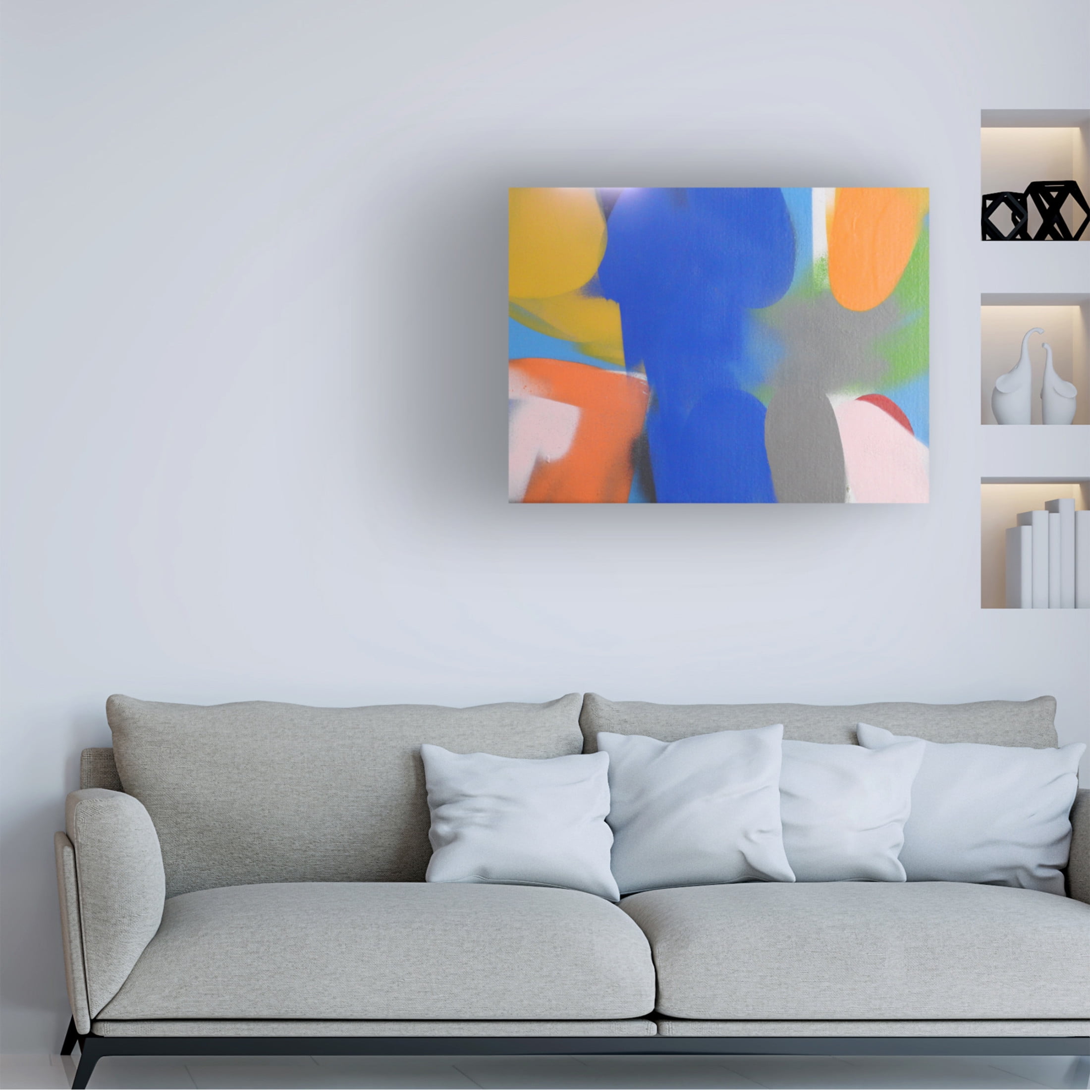 Canvas Wall Art - Gill Miller 'Life 3' Wall Art for Living Room, Bedroom, or Office Décor by Trademark Fine Art - 19 x 14 Inches