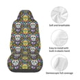 thumbnail image 4 of Balery Sugar Skulls Funda de Asiento para Auto con Diseño - Cubierta Frontal Suave y Transpirable con Protector Antideslizante- 1 Unidad, 4 of 5