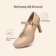 thumbnail image 4 of Zapatos DREAM PAIRS Tacones Mary Jane de 9 cm Nude, 4 of 9