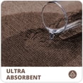 thumbnail image 4 of Bathroom Rug Set of 2, Toilet Rug, Quick Dry, Non-Slip, Machine Washable, Fit Under Doors, Absorbent Bathroom Rug（Brown 20" x 32"+20" x 24"，U）, 4 of 6