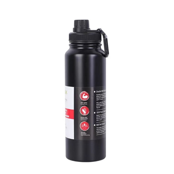 Oferta por tiempo limitado!Taza de agua con aislamiento de acero inoxidable, botella de agua para coche deportivo de ocio diario con aislamiento al vacío y acero inoxidable, 1000ML