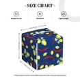 thumbnail image 4 of Fuzoiu Lemons And Chili Print Tissue Box Cover Holder, Square Leather Tissue Box,PU Leather Decorative Organizer for Tabletop, Bathroom, Car, Office, 4 of 7