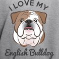 thumbnail image 3 of CafePress - I Love My English Bulldog Hooded Sweatshirt - Pullover Hoodie, Hooded Sweatshirt, 3 of 4