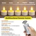 thumbnail image 3 of Paquete de 6 velas recargables sin llama Yme con control remoto y base, 3 of 9