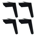 thumbnail image 1 of Patas de muebles de metal Yuarrent 4 Uds 10cm negro ronco, 1 of 6