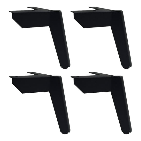 Patas de muebles de metal Yuarrent 4 Uds 10cm negro ronco