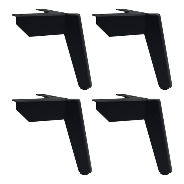 Xingzhi 4piece Durable Metal Furniture Legs Easy Replacement For Chairs And Tables Hoarse black 10cm 1Set
