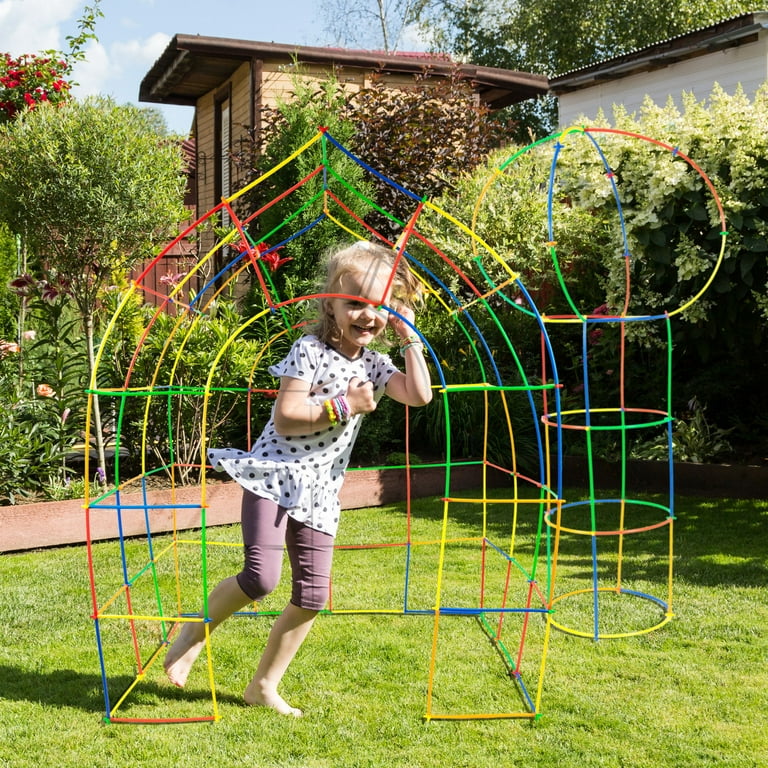 PicassoTiles 600 PC Straw Kit, STEM Learning Toy for Preschoolers