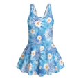 thumbnail image 4 of Tutolipy Flowers Pattern Childrens Swimwear, Built-in Liner Sleeveless Bathing Suit, Comfortable for Vacation, Size 3-4 Years, 4 of 8