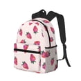 thumbnail image 2 of Daiia Hand Drawn Strawberry School Backpack for Men Women, Unisex Large Waterproof Bookbag Schoolbag Casual Daypack for High School/College/Teens/Travel/Work Black, 2 of 8