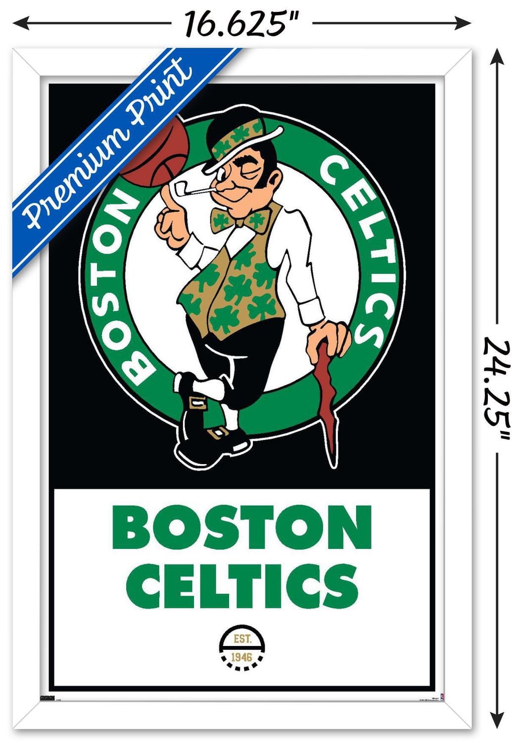 NBA Boston Celtics - Logo 21 Wall Poster, 14.725" x 22.375"