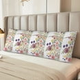 thumbnail image 6 of Bingfone Body Pillow Cover Long Pillow Case With Zipper Decorative Bedding Pillowcase 20"X54" Soft Cushion Pillow Case For Bedroom-Autumn Garden, 6 of 8