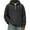 Black, variant on Men's Quarter Zip Corduroy Hooded Sweatshirt - Long Sleeve Color Pullover with Pockets, Casual Comfort, Soft Textured Fabric for Everyday and Light Outdoor,Dark Blue,S
