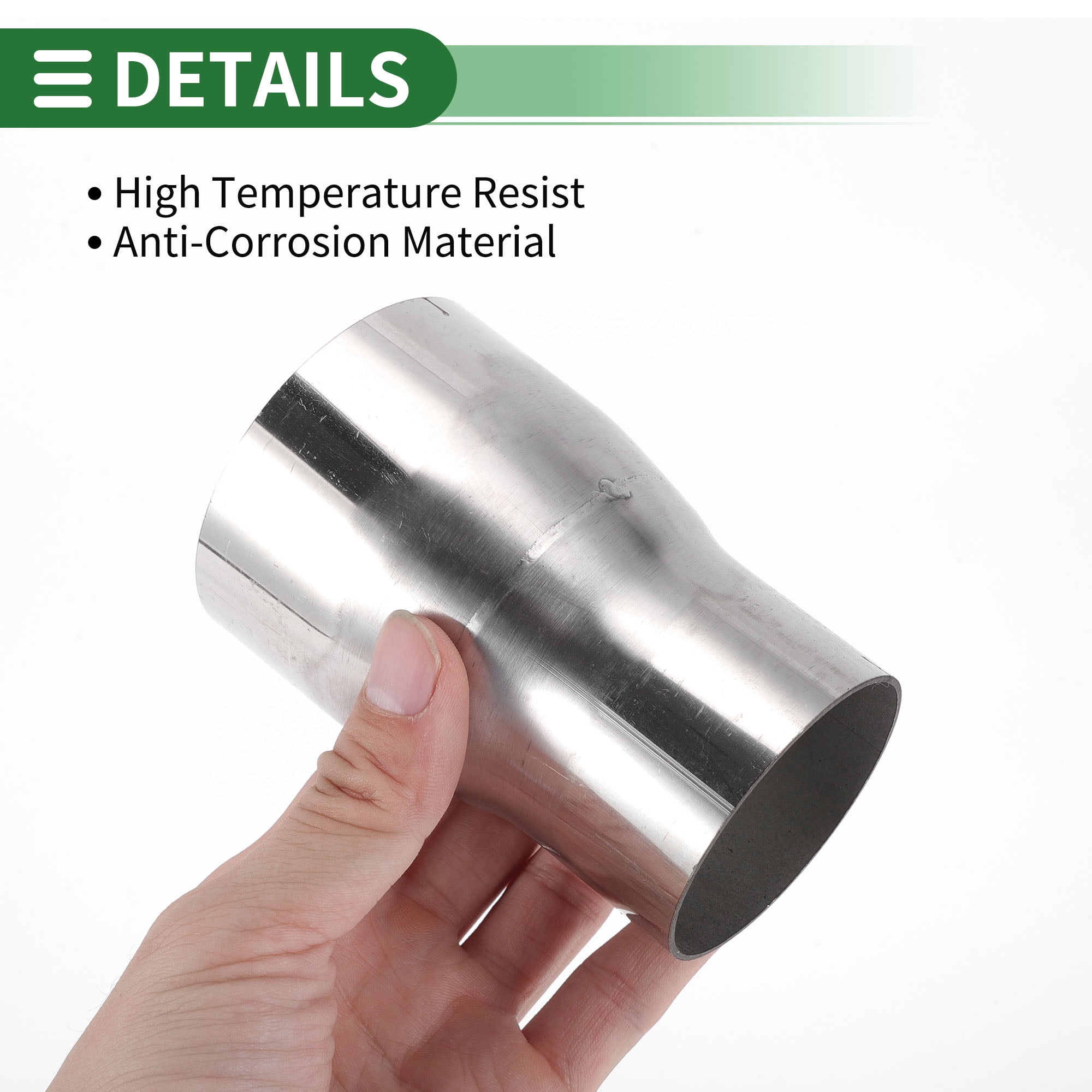 Unique Bargains Mandrel Exhaust Pipe Adapter Concentric Reducer 2.25" OD to 2.75" OD