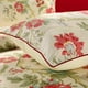 thumbnail image 5 of Estilo 3 Piezas Rojo Flor Hoja Patrón Funda Nórdica Juego Reina Reversible Beige, 5 of 7