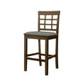 thumbnail image 3 of Home Design Azalea Counter Chairs (Set of 4), Brown/Gray, Slat-back design, Padded seat, Comfortable seating, Sturdy frame, Modern minimalist style, Durable construction, 3 of 5
