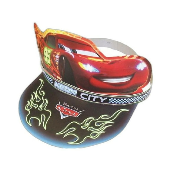 Cars Chapeaux de Fête Lightning McQueen Néon (Lot de 6)